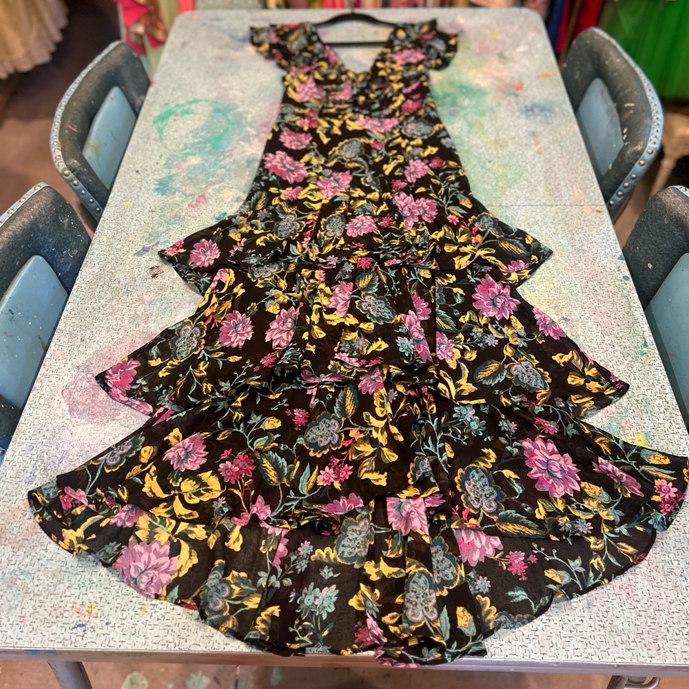 Midnight Floral Dress
